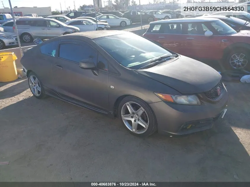 2012 Honda Civic Lx VIN: 2HGFG3B59CH564330 Lot: 40683876