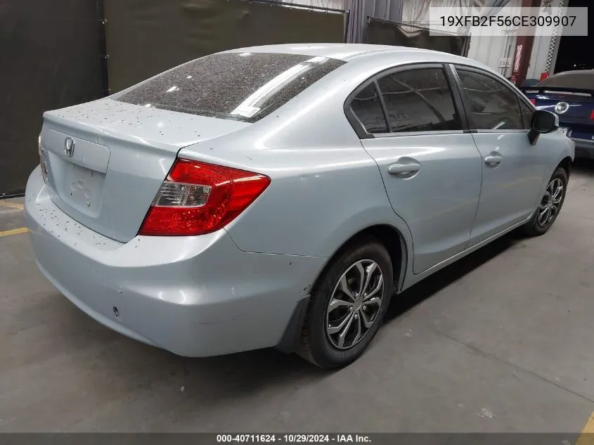 2012 Honda Civic Sdn Lx VIN: 19XFB2F56CE309907 Lot: 40711624