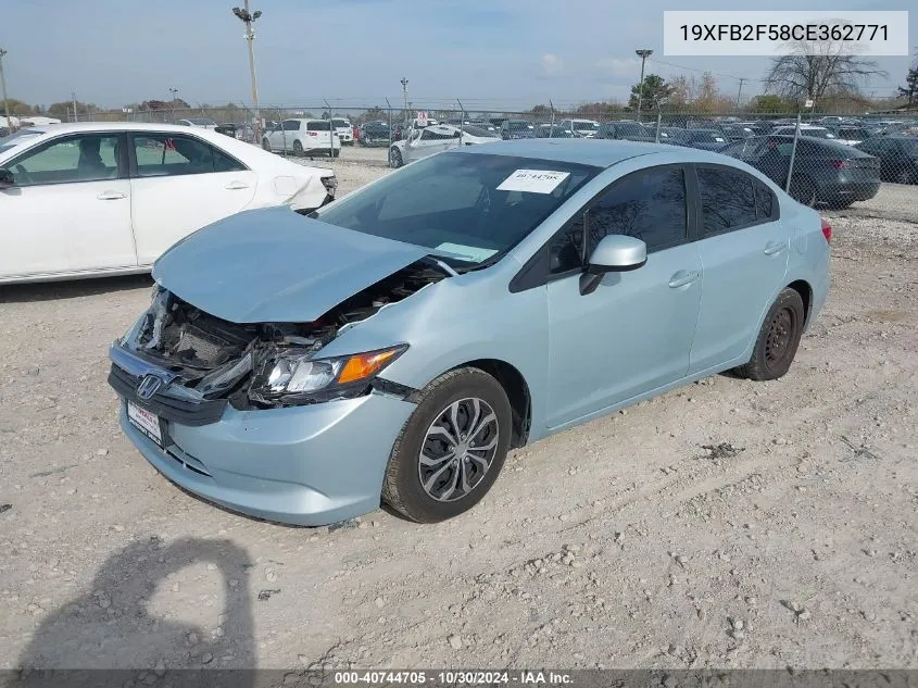 19XFB2F58CE362771 2012 Honda Civic Lx