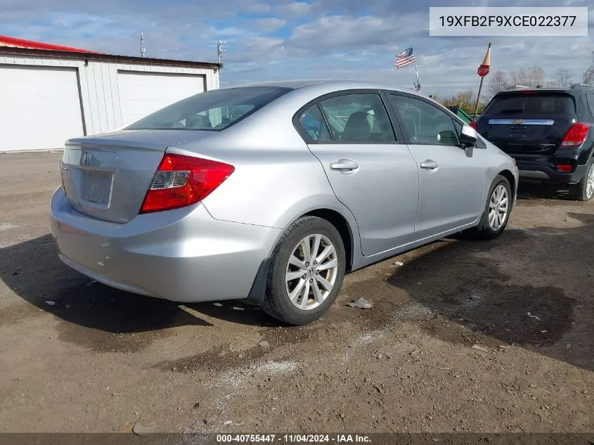 19XFB2F9XCE022377 2012 Honda Civic Ex-L