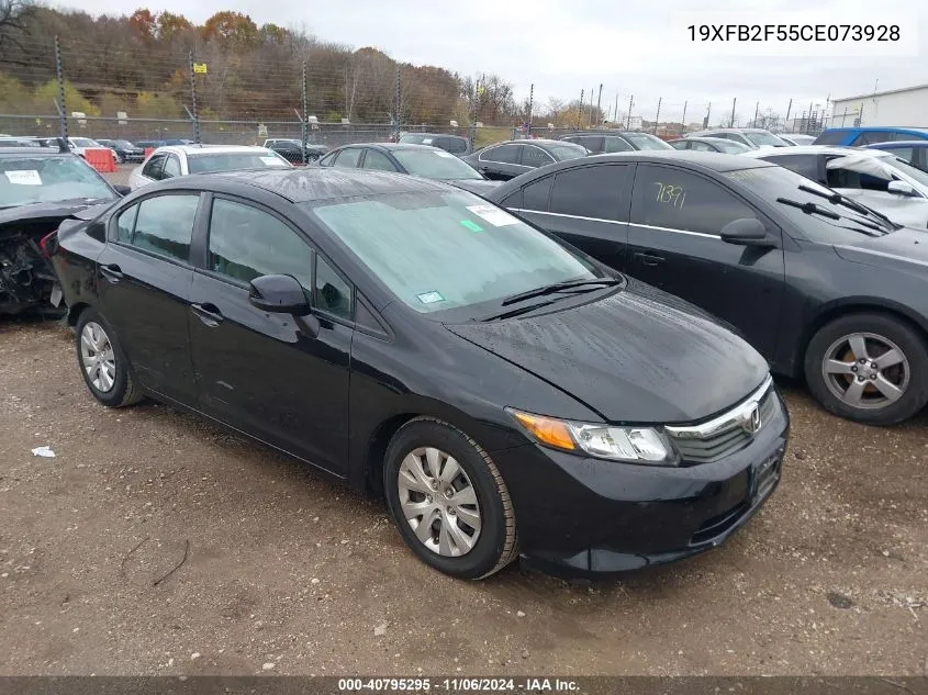 2012 Honda Civic Lx VIN: 19XFB2F55CE073928 Lot: 40795295