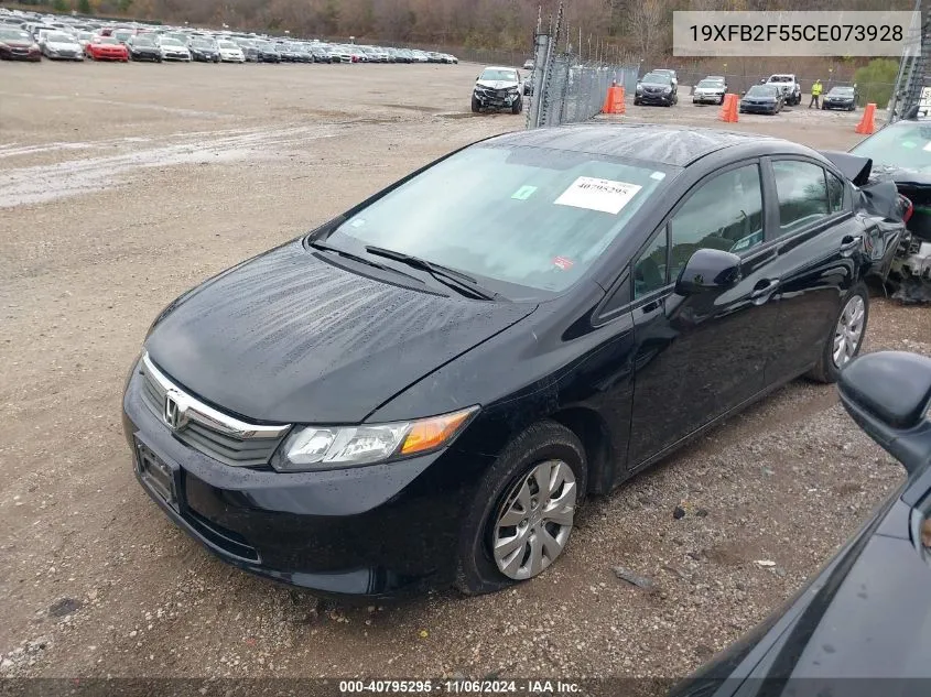 2012 Honda Civic Lx VIN: 19XFB2F55CE073928 Lot: 40795295