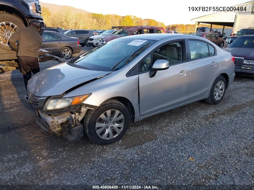 2012 Honda Civic Lx VIN: 19XFB2F55CE009484 Lot: 40806489