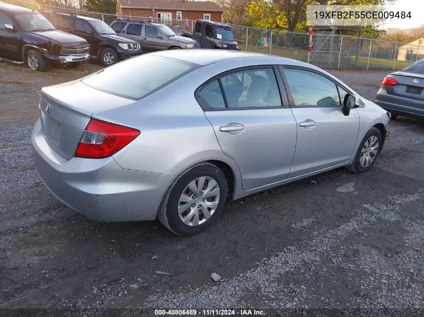 2012 Honda Civic Lx VIN: 19XFB2F55CE009484 Lot: 40806489