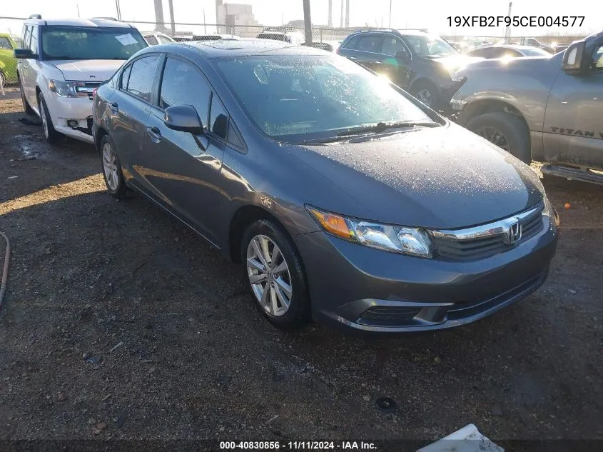 2012 Honda Civic Ex-L VIN: 19XFB2F95CE004577 Lot: 40830856