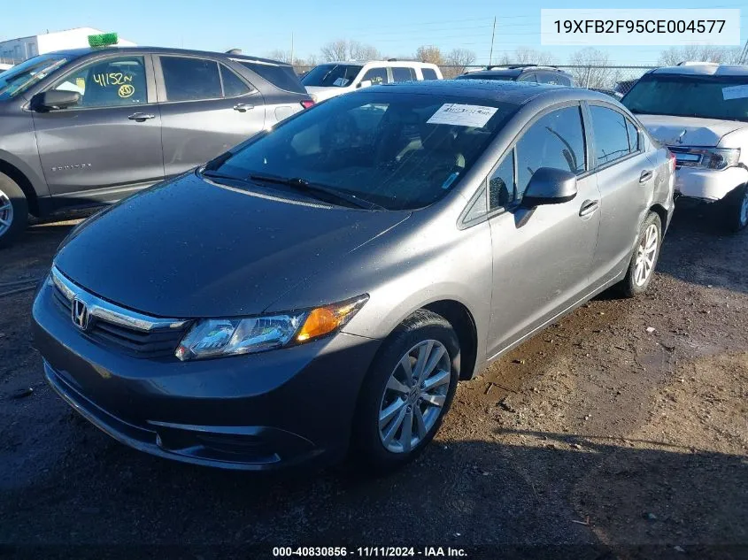 2012 Honda Civic Ex-L VIN: 19XFB2F95CE004577 Lot: 40830856