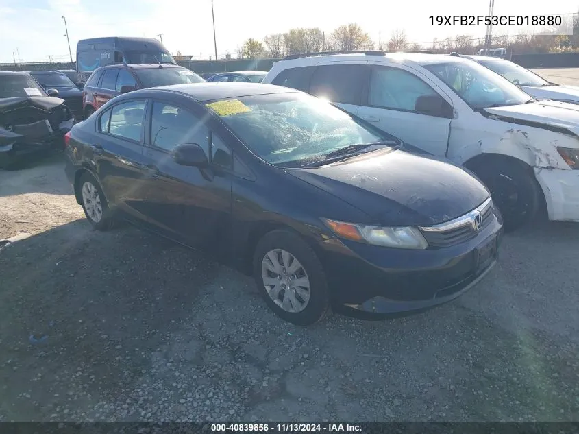 19XFB2F53CE018880 2012 Honda Civic Lx