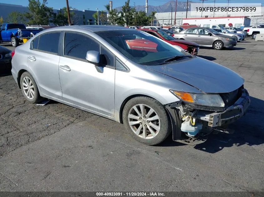 2012 Honda Civic Ex VIN: 19XFB2F86CE379899 Lot: 40923091