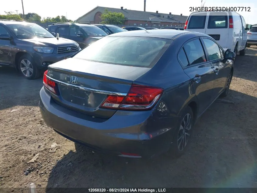 2HGFB2E53DH007712 2013 Honda Civic