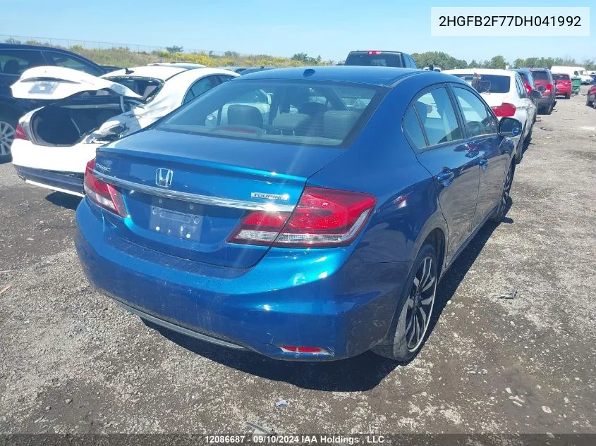 2013 Honda Civic VIN: 2HGFB2F77DH041992 Lot: 12086687