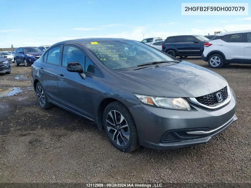 2HGFB2F59DH007079 2013 Honda Civic Sdn