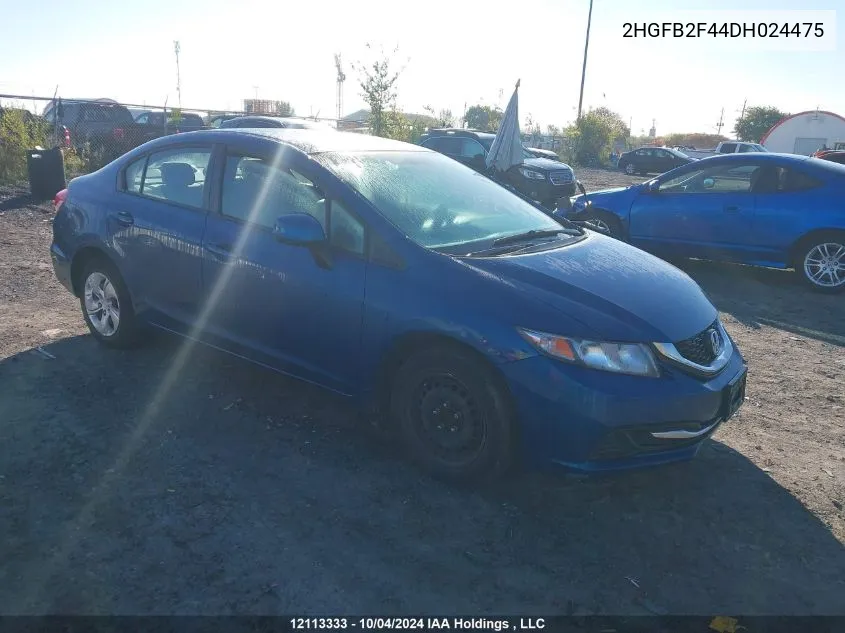 2HGFB2F44DH024475 2013 Honda Civic Lx