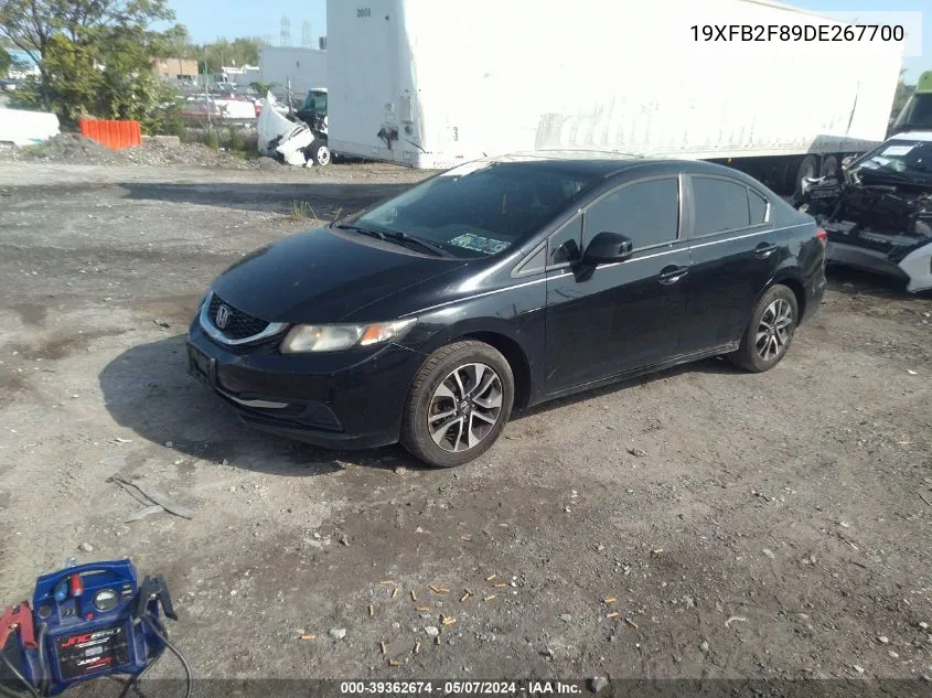 2013 Honda Civic Ex VIN: 19XFB2F89DE267700 Lot: 39362674