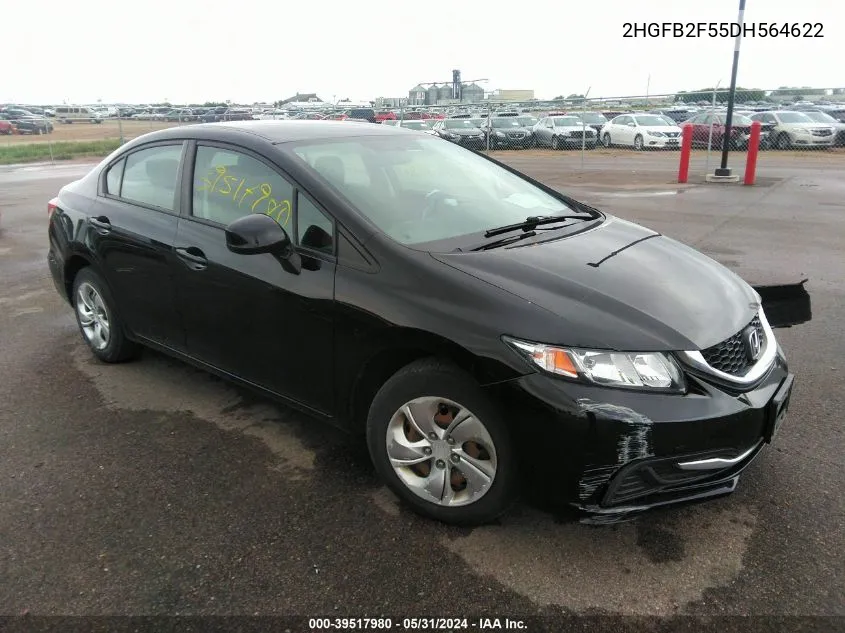 2HGFB2F55DH564622 2013 Honda Civic Lx