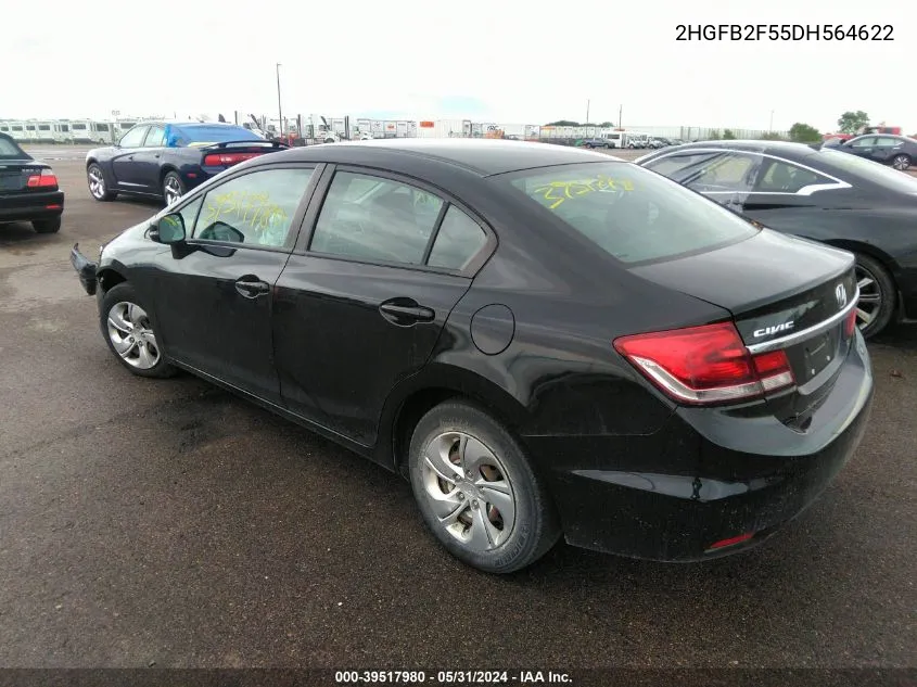 2HGFB2F55DH564622 2013 Honda Civic Lx