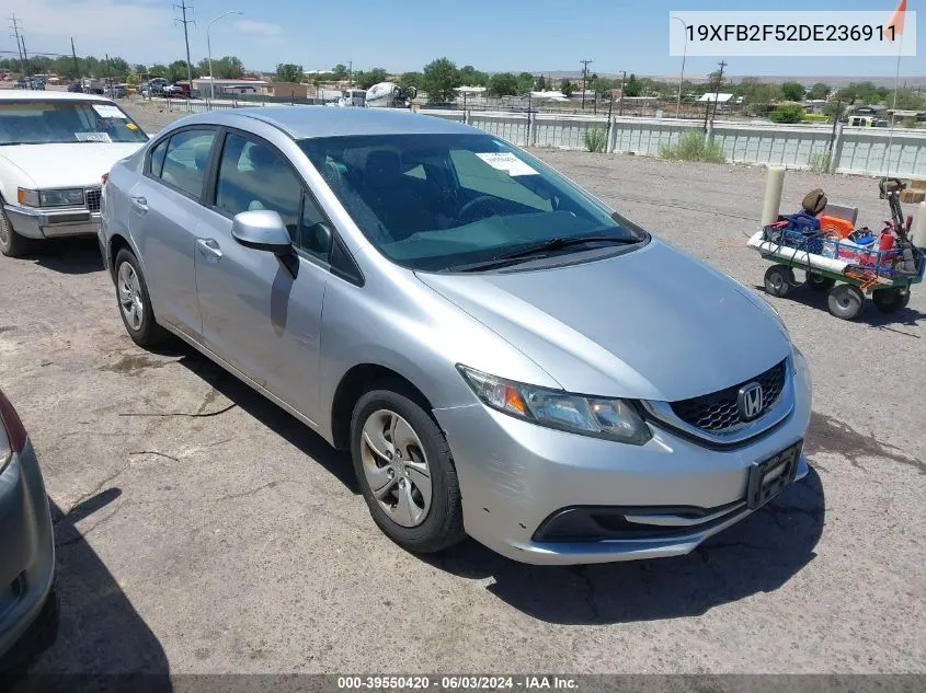 2013 Honda Civic Lx VIN: 19XFB2F52DE236911 Lot: 39550420