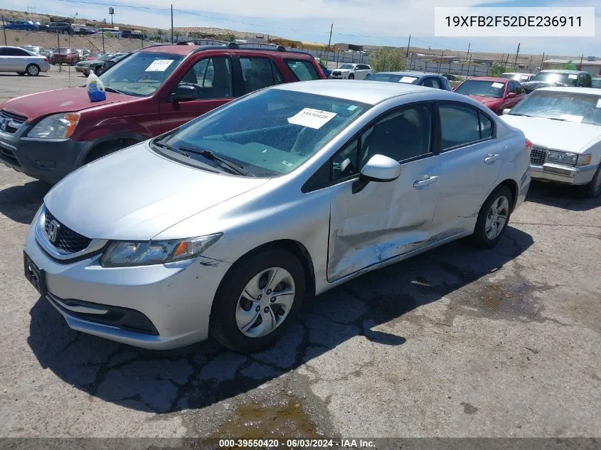 2013 Honda Civic Lx VIN: 19XFB2F52DE236911 Lot: 39550420