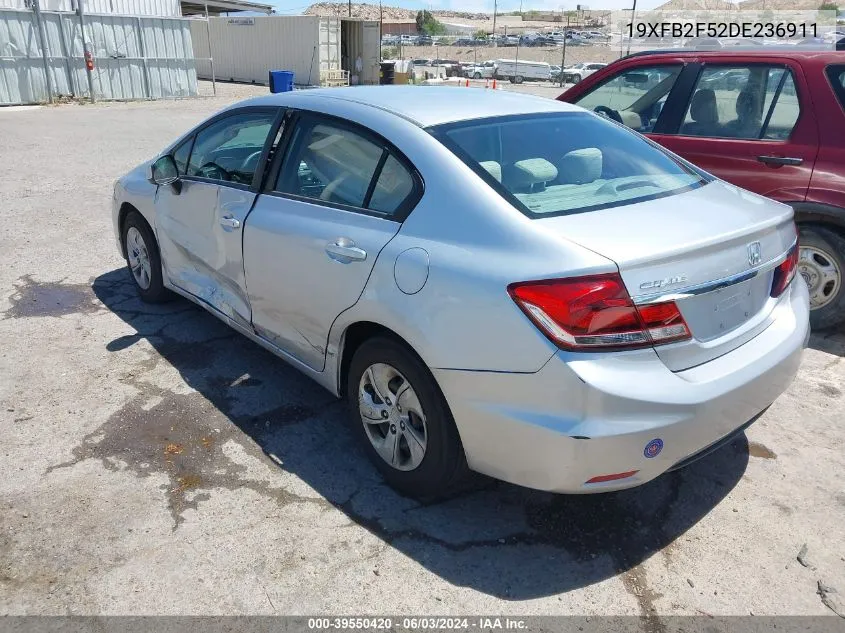 19XFB2F52DE236911 2013 Honda Civic Lx