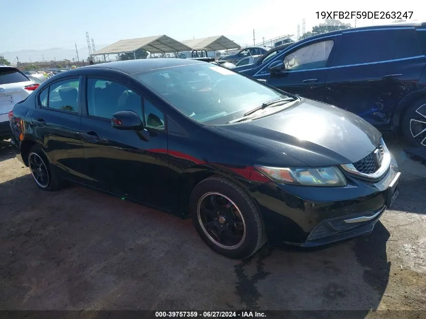 2013 Honda Civic Lx VIN: 19XFB2F59DE263247 Lot: 39757359