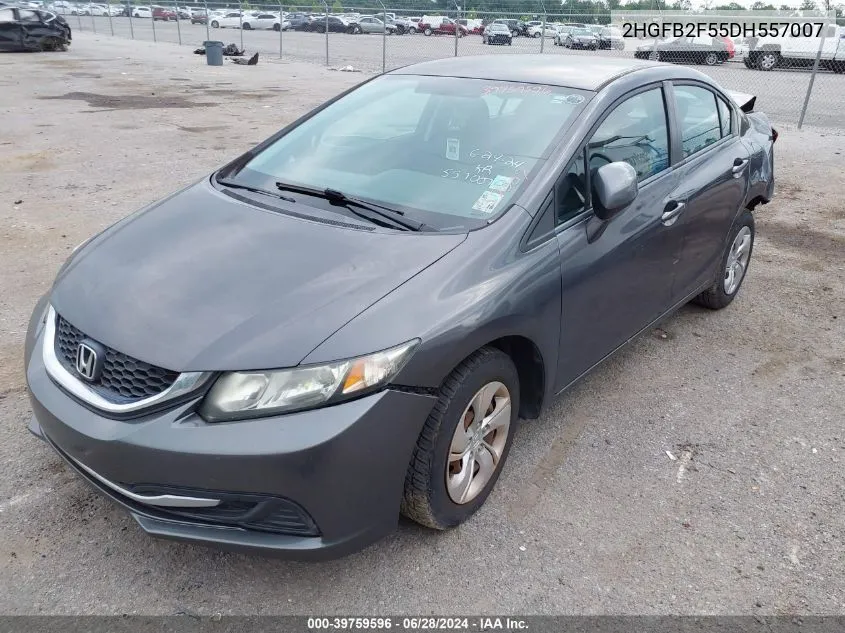 2HGFB2F55DH557007 2013 Honda Civic Lx