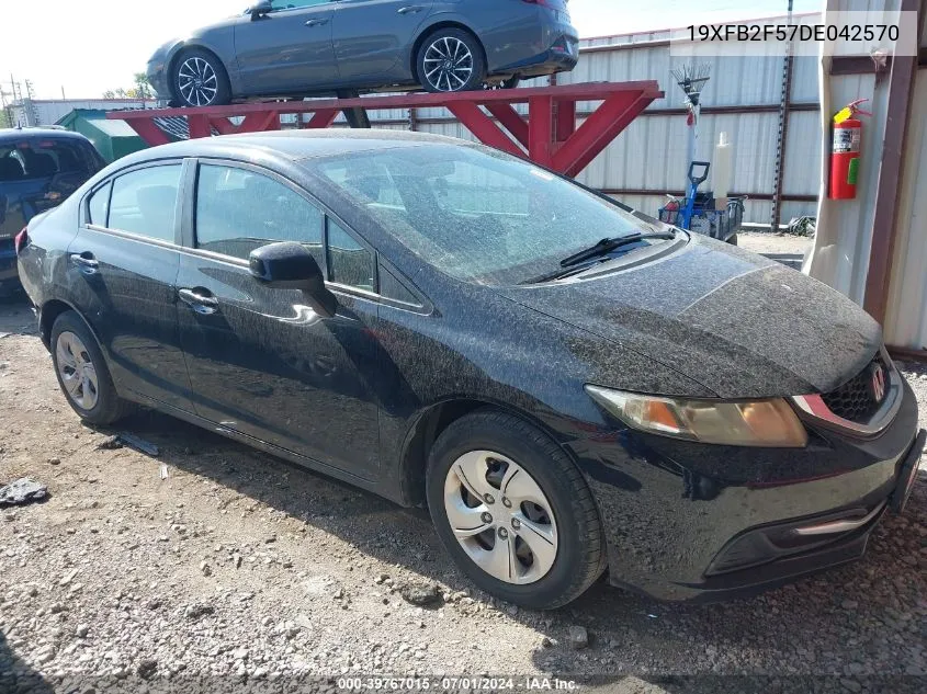 2013 Honda Civic Lx VIN: 19XFB2F57DE042570 Lot: 39767015