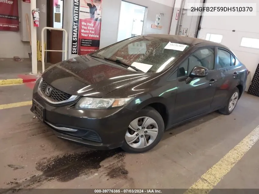 2HGFB2F59DH510370 2013 Honda Civic Lx