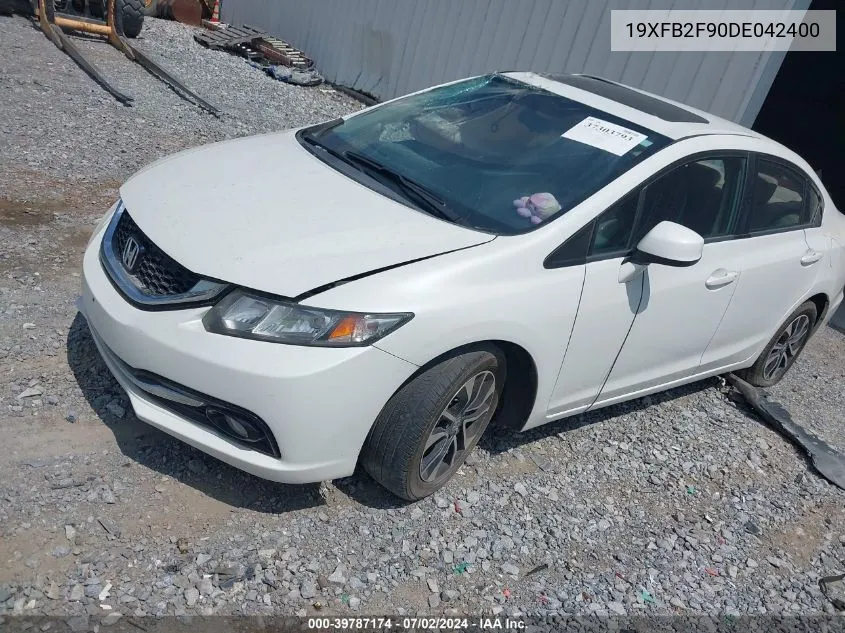 2013 Honda Civic Ex-L VIN: 19XFB2F90DE042400 Lot: 39787174