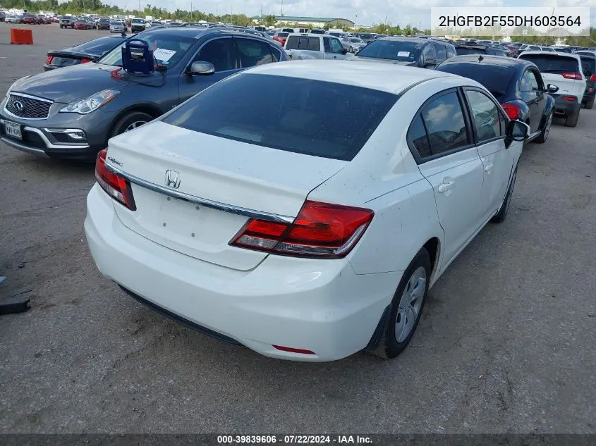 2HGFB2F55DH603564 2013 Honda Civic Lx