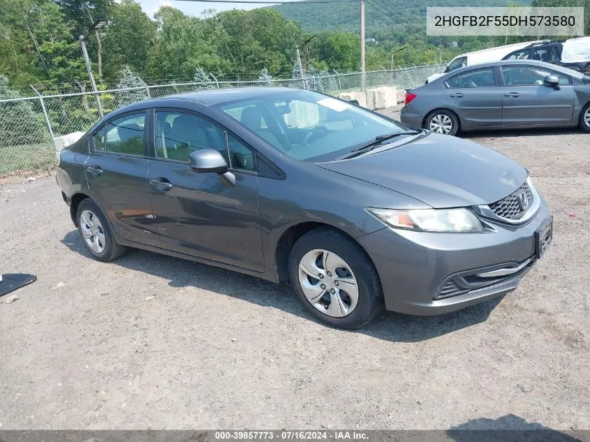 2013 Honda Civic Lx VIN: 2HGFB2F55DH573580 Lot: 39857773