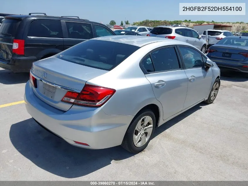 2HGFB2F52DH554100 2013 Honda Civic Lx