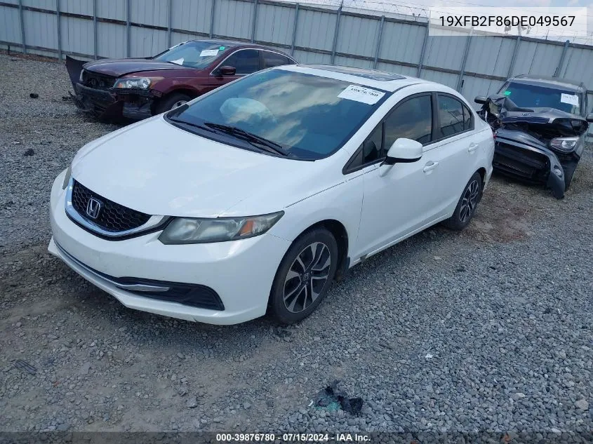 2013 Honda Civic Ex VIN: 19XFB2F86DE049567 Lot: 39876780