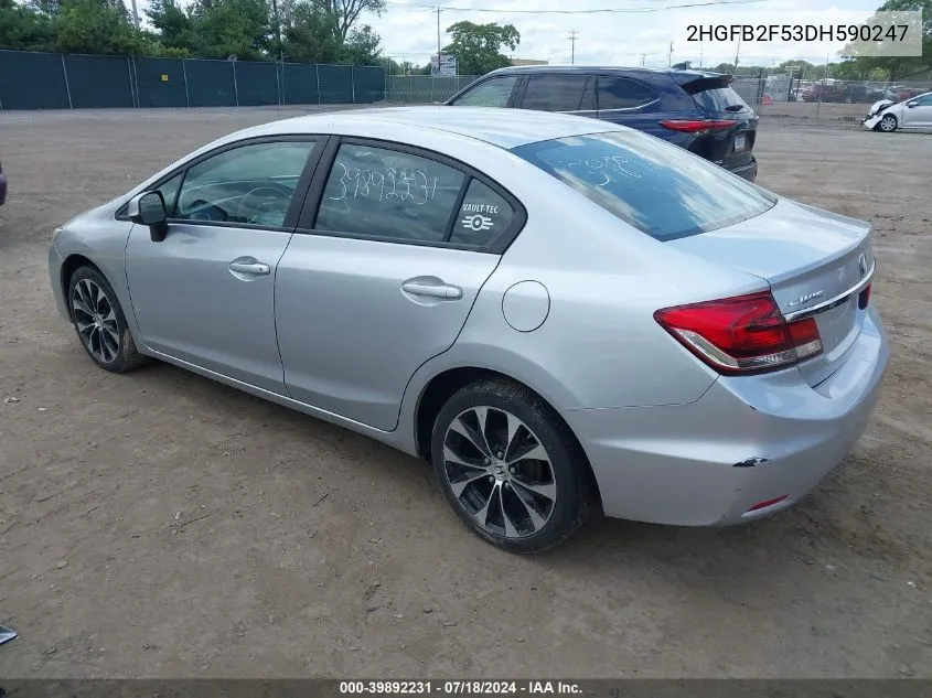 2HGFB2F53DH590247 2013 Honda Civic Lx