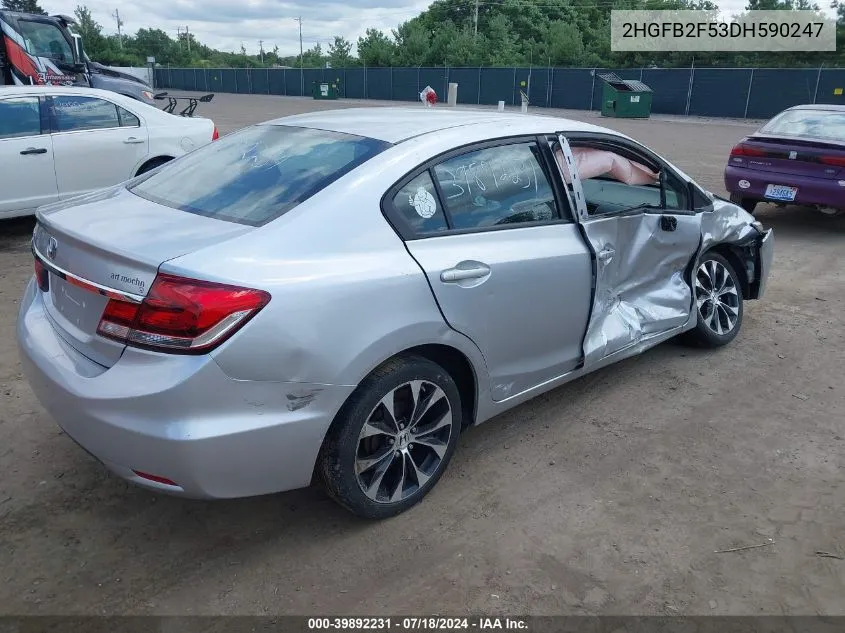 2HGFB2F53DH590247 2013 Honda Civic Lx