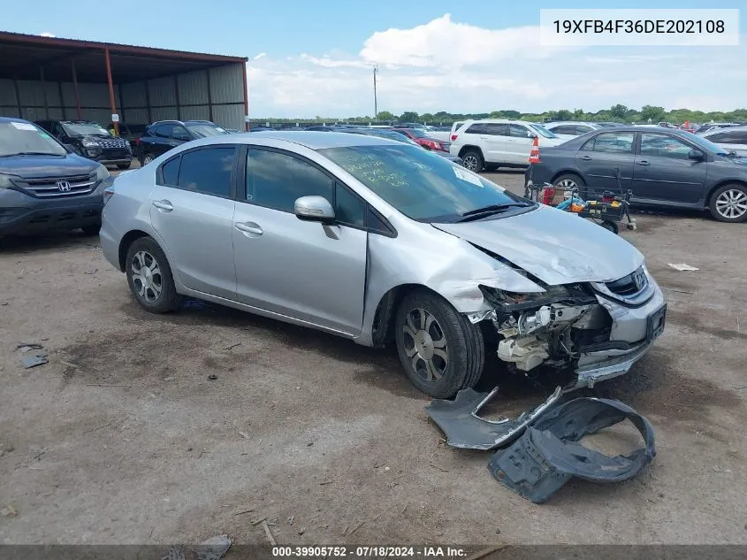 19XFB4F36DE202108 2013 Honda Civic Hybrid