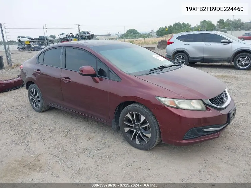 2013 Honda Civic Ex VIN: 19XFB2F89DE224460 Lot: 39978630