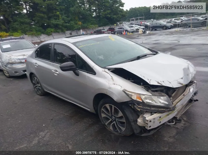 2HGFB2F9XDH585923 2013 Honda Civic Ex-L