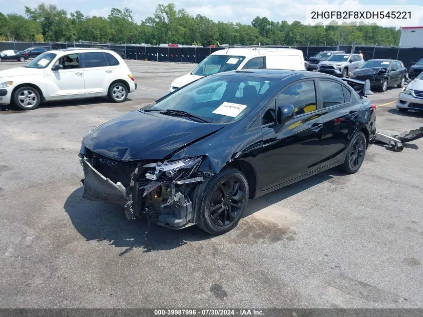 2HGFB2F8XDH545221 2013 Honda Civic Ex