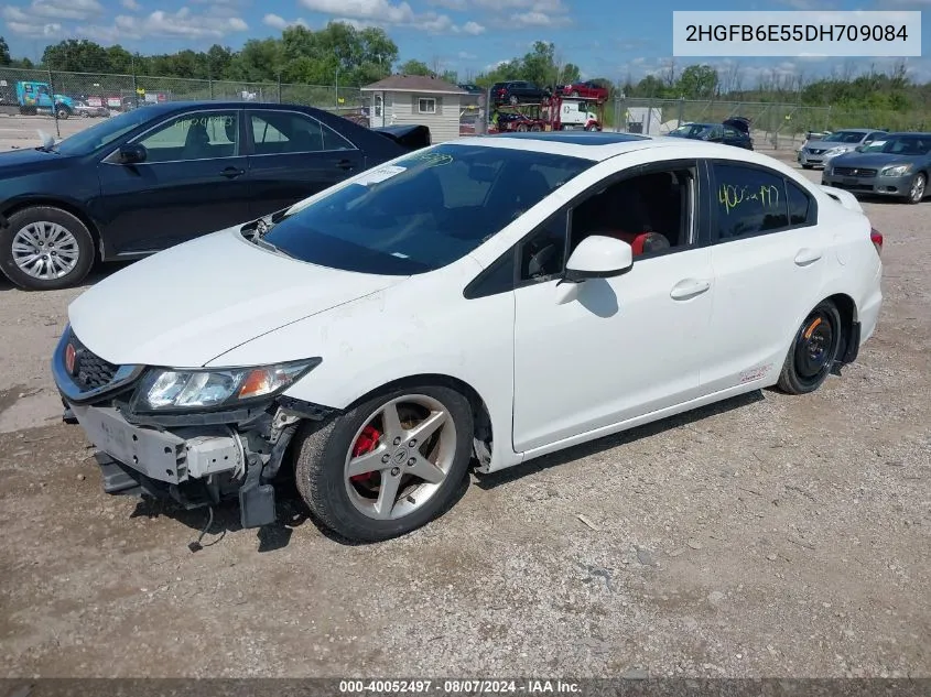 2013 Honda Civic Si VIN: 2HGFB6E55DH709084 Lot: 40052497