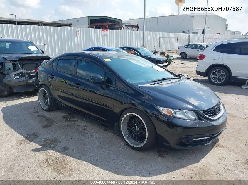 2013 Honda Civic Si VIN: 2HGFB6E5XDH707587 Lot: 40084468