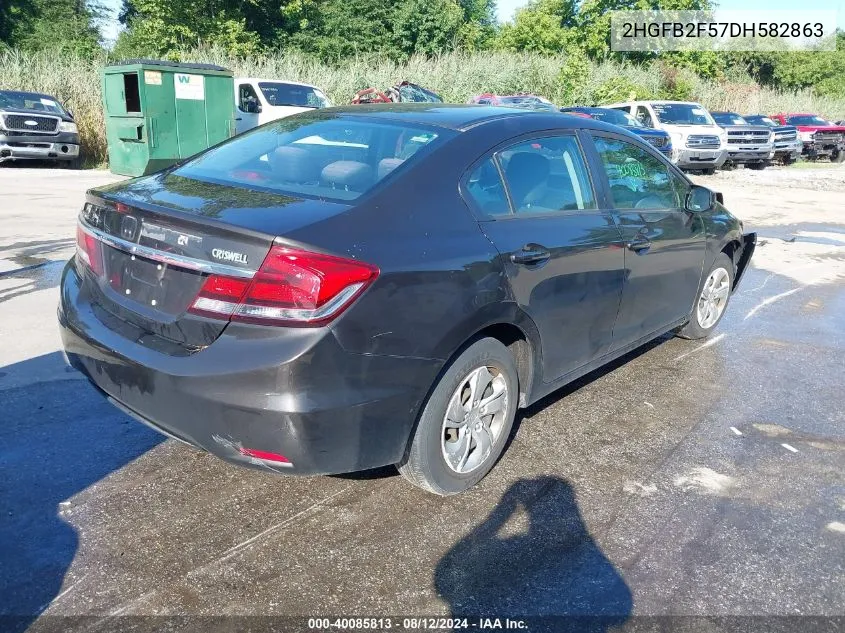 2HGFB2F57DH582863 2013 Honda Civic Lx