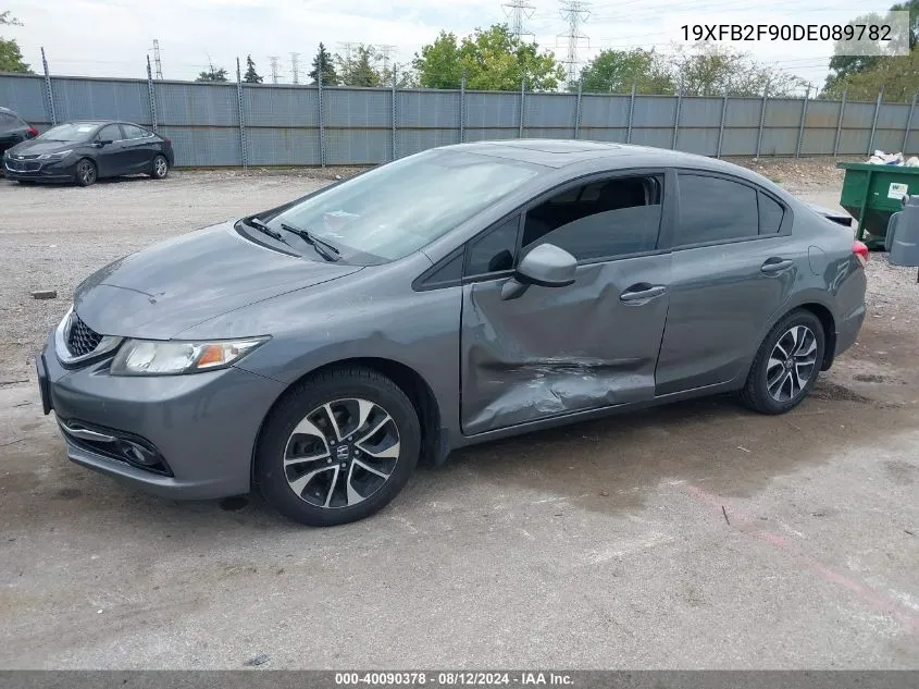 2013 Honda Civic Ex-L VIN: 19XFB2F90DE089782 Lot: 40090378