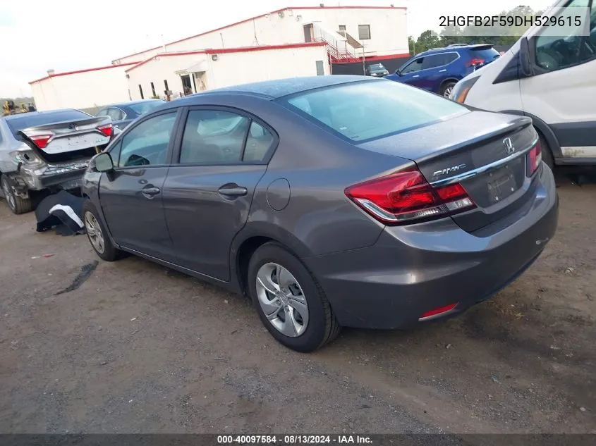 2HGFB2F59DH529615 2013 Honda Civic Lx