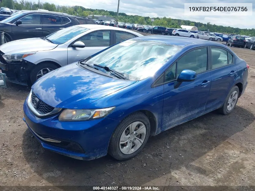 2013 Honda Civic Lx VIN: 19XFB2F54DE076756 Lot: 40148327