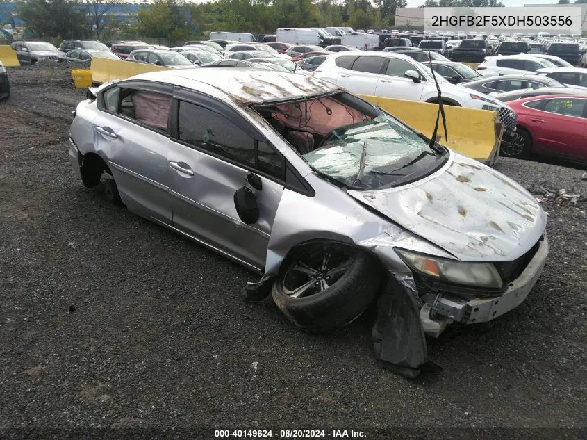 2013 Honda Civic Lx VIN: 2HGFB2F5XDH503556 Lot: 40149624