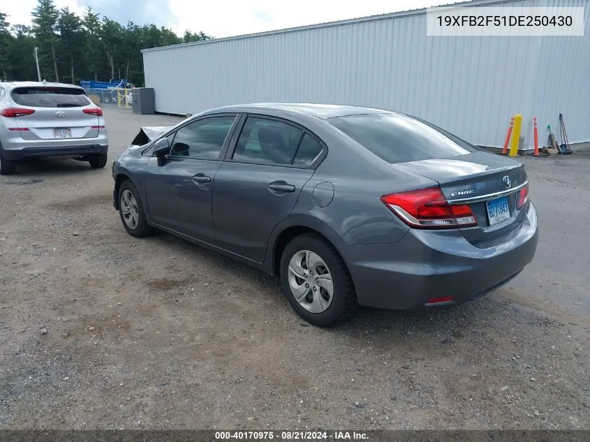 19XFB2F51DE250430 2013 Honda Civic Lx