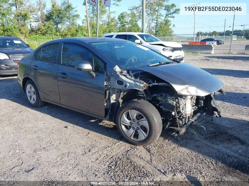 2013 Honda Civic Lx VIN: 19XFB2F55DE023046 Lot: 40211256