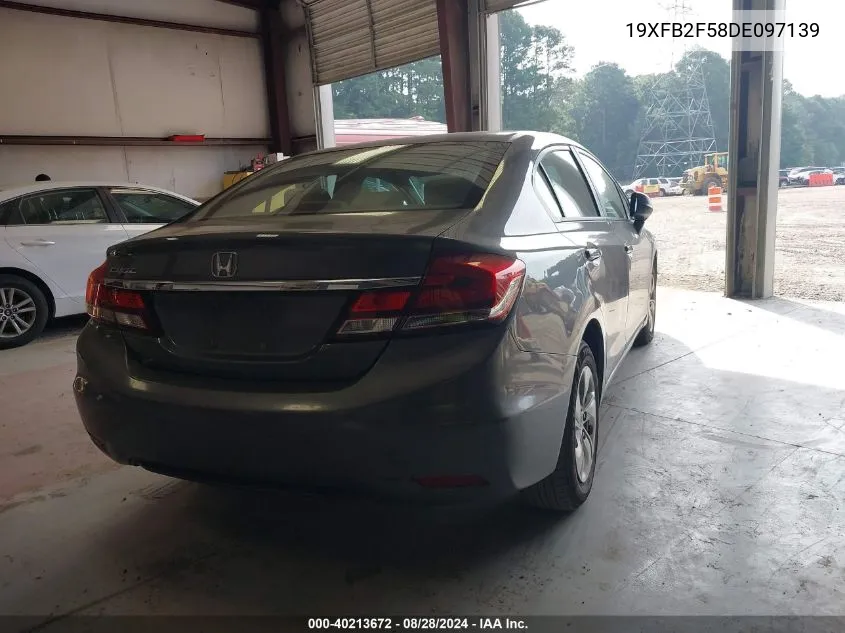 2013 Honda Civic Lx VIN: 19XFB2F58DE097139 Lot: 40213672