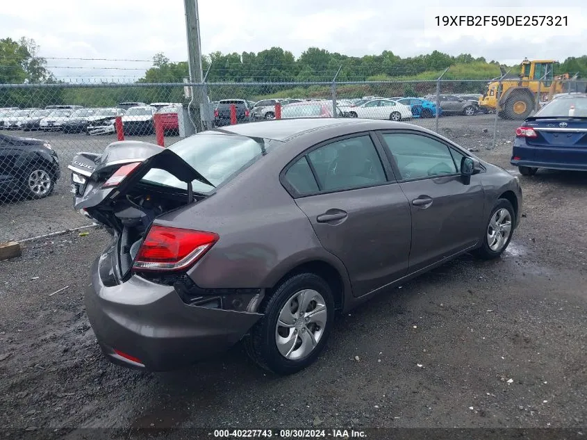 19XFB2F59DE257321 2013 Honda Civic Lx