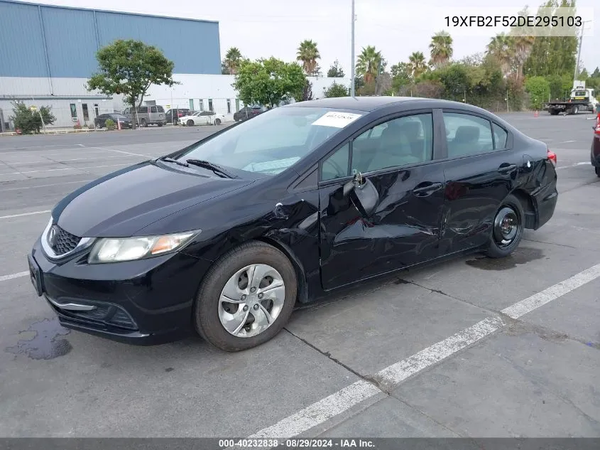 2013 Honda Civic Lx VIN: 19XFB2F52DE295103 Lot: 40232838