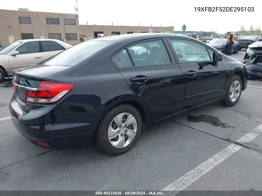 2013 Honda Civic Lx VIN: 19XFB2F52DE295103 Lot: 40232838